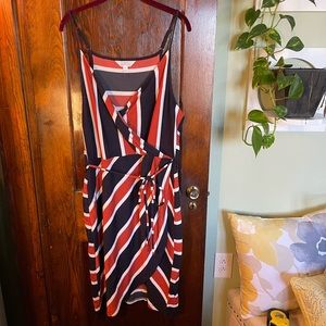 Striped Wrap Dress